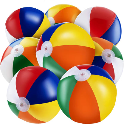 Inflatable Baseball (Pack of 12) 16-Inch, Beach Balls for Water Baseball Toy & Baseball Party Decorations - Baseball Birthday Decorations, Beach Pool Ball Baseball Water Toys - Baseball Party Favors
