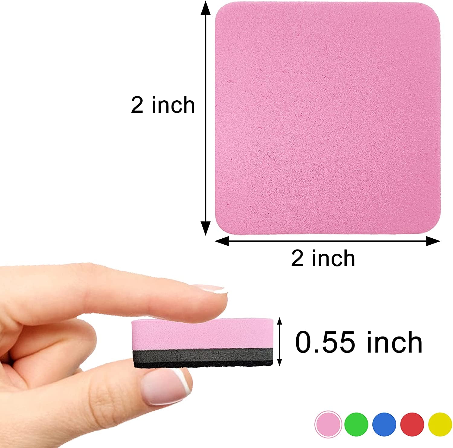 30 Pack Whiteboard Eraser for Kids and Adults, Magnetic Whiteboard Eraser for Cleaning Dry Erase Markers on Magnetic Soft Whiteboard, Glass Whiteboard and Dry Erase Board