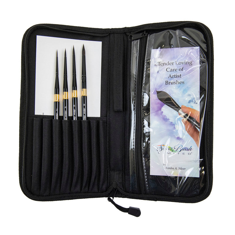 Black Velvet® Voyage™ Plein Air Brush Set w/Case, Brushes