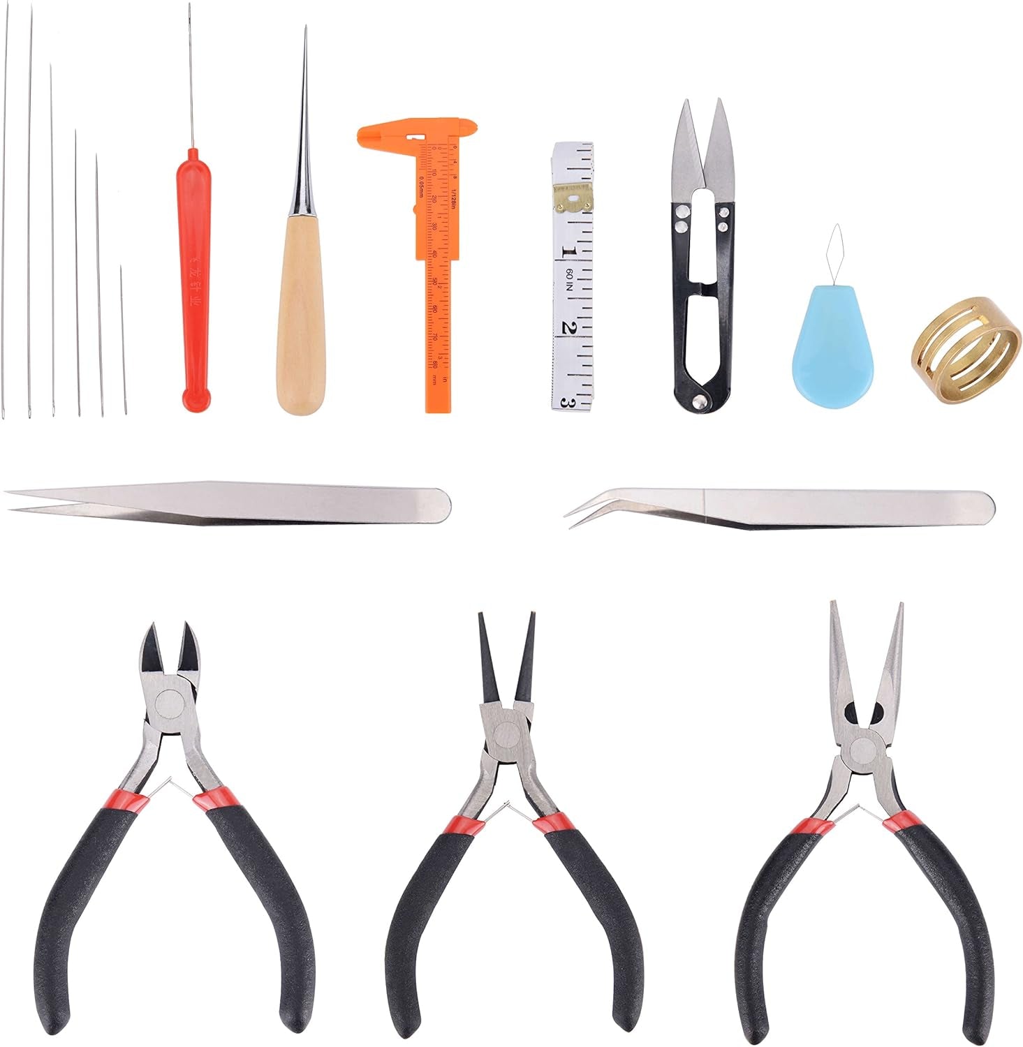 19Pcs Jewelry Making Tools Kit with Zipper Storage Case for Jewelry Crafting and Jewelry Repair by