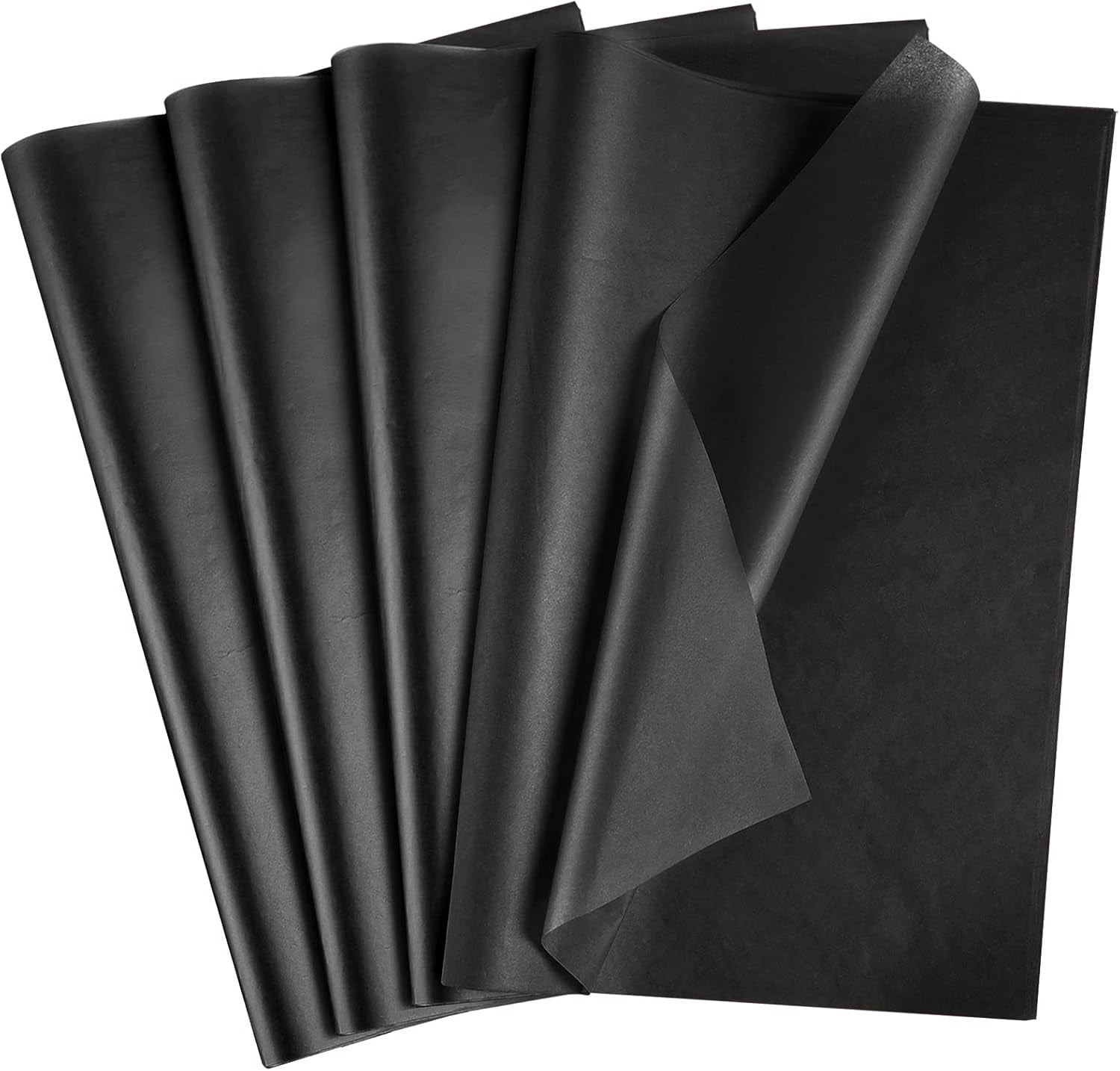 Tissue Paper 80 Sheets Wrapping Tissue Paper Bulk 14X20 Inch Tissue Paper for Gift Bag Wrapping DIY Arts Crafts Shredded Filler Birthday Graduation (Black)