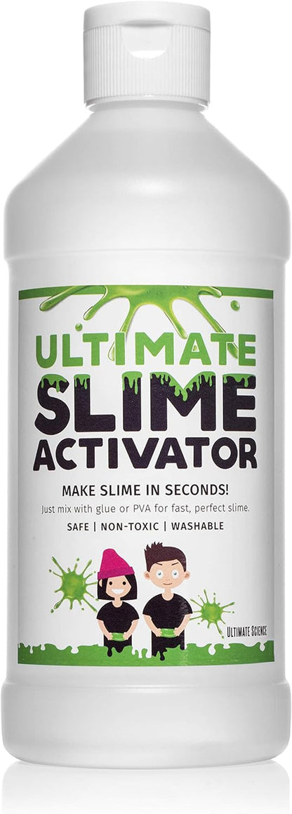 Borax Slime Activator-16Oz Solution. Made in the USA. Works with All Glue Types- Elmer'S, PVA, White, Clear, Glitter. Better than Contact Solution or Laundry Detergent