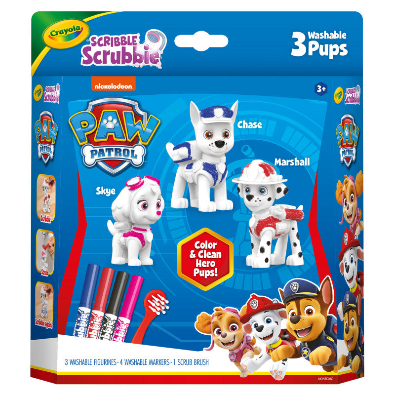 Scribble Scrubbie Paw Patrol, 3 Count