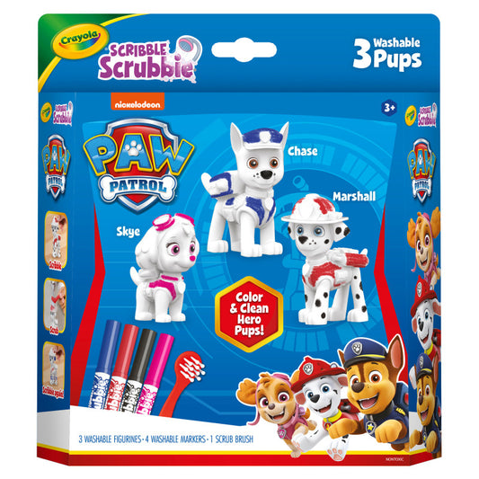 Scribble Scrubbie Paw Patrol, 3 Count