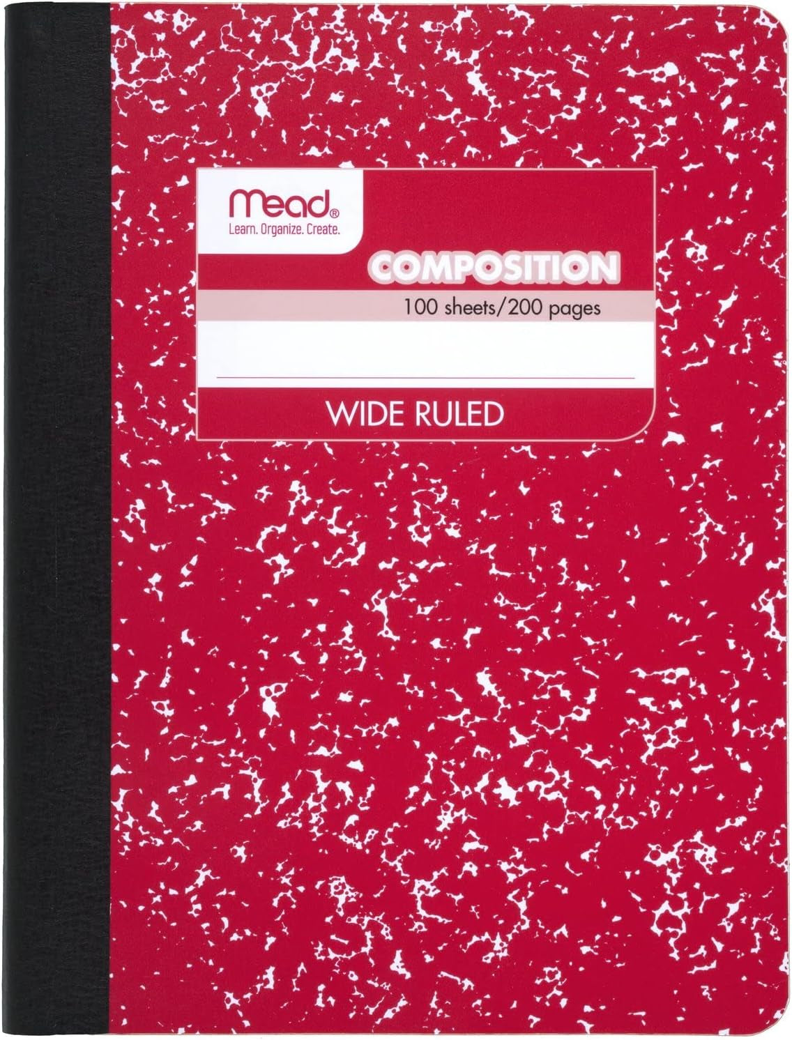 Composition Notebook, Wide Ruled Paper, 9-3/4" X 7-1/2", 100 Sheets, Blue Marble (09918AY7)