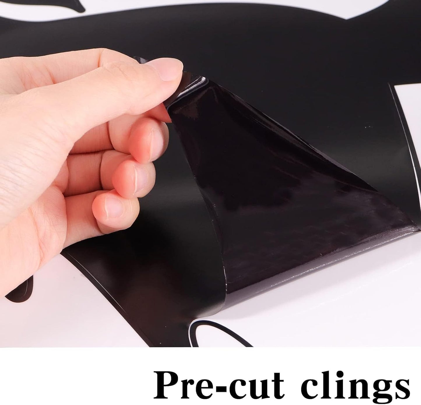 Halloween Decorations Window Clings Decor, Extra Large Witches with Black Cat Bats Spider Cauldron Silhouette Halloween Window Stickers Decals Indoor Outdoor, School Home Office Party, 3 Sheets