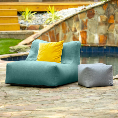 Coza Outdoor Chair - Large Bean Bag Lounge Chair for Poolside & Patio Lounging - Sunbrella, Breeze