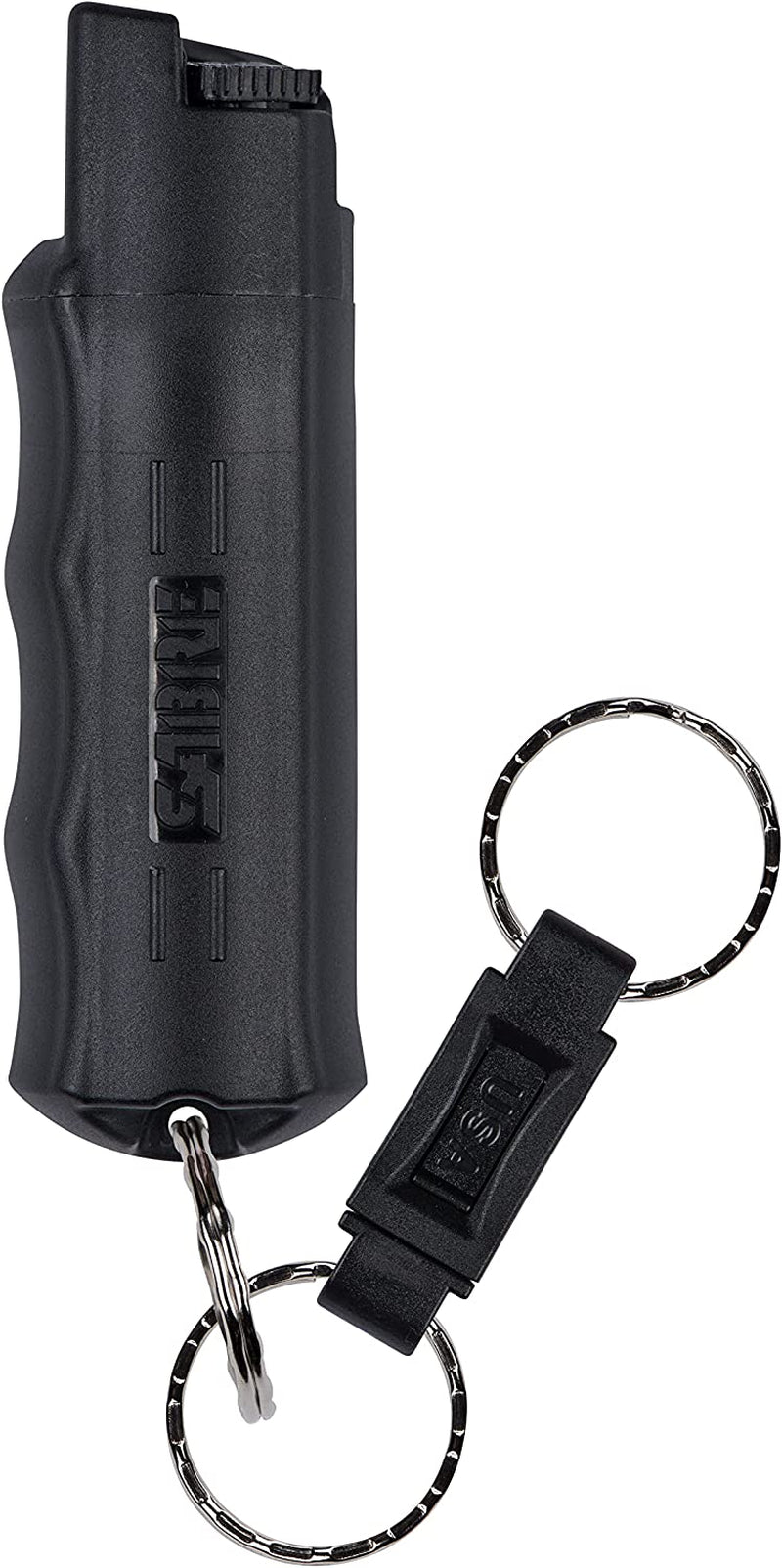 Pepper Spray, Quick Release Keychain for Easy Carry and Fast Access, Finger Grip for More Accurate and Faster Aim, Maximum Police Strength OC Spray, 0.54 Fl Oz, Secure and Easy to Use Safety