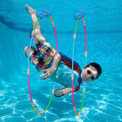 Pool Ring, 2-Pack, Underwater Sports Swim Thru Rings for Kids, Ideal Pool Games Toy for Kids Aged 5, 6, 7, 8, 9, 10, 11,12