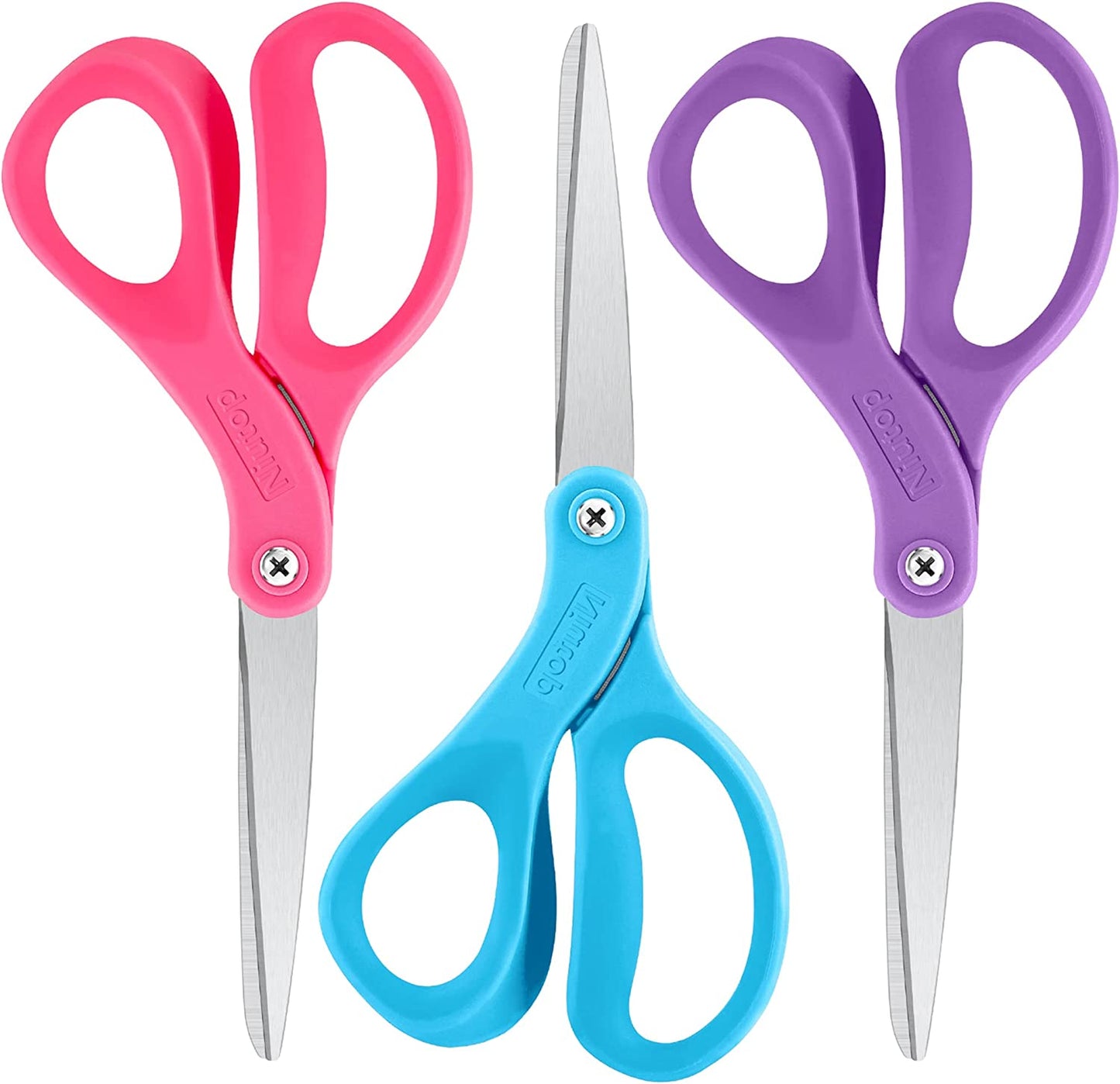 Scissors,  8" All Purpose Scissors Heavy Duty Ergonomic Comfort Grip Craft Shears Sharp Scissors for Office Home Household Sewing High/Middle School Students Teacher Art Craft DIY Supplies