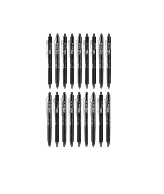 Frixion Clicker Erasable, Refillable & Retractable Gel Ink Pens, Fine Point, Black Ink (31464)- (Pack of 6, 18 Count Total)