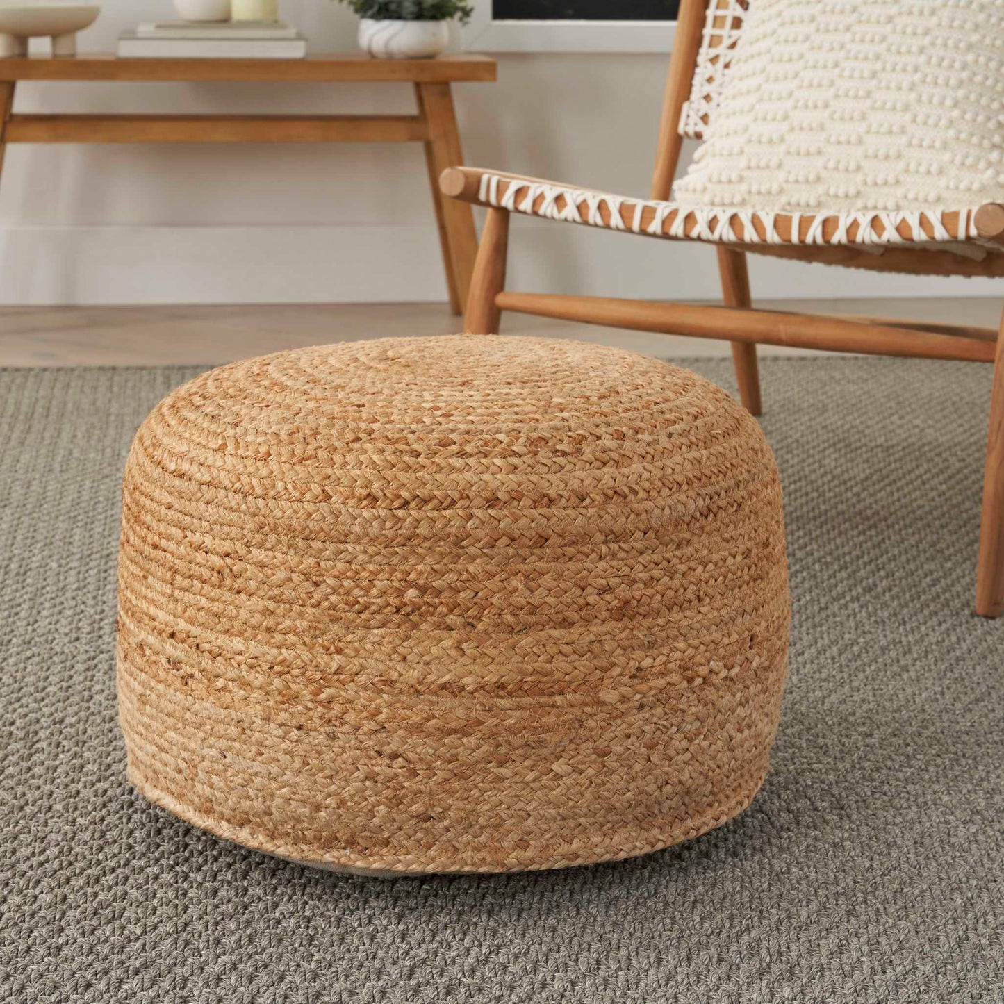 Jute Pouf