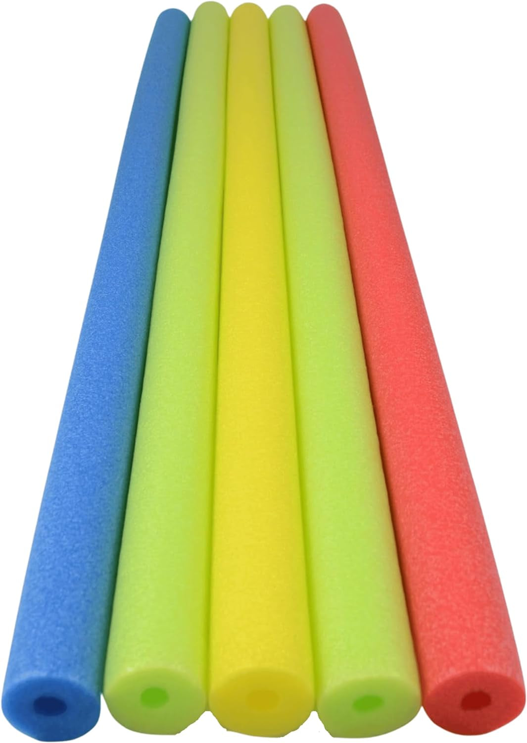 Swim Pool Noodles - Pack of 5 - Soft Foam Noodles for Swimming, Floating, and Water Exercises - 52 Inch - Multicolor