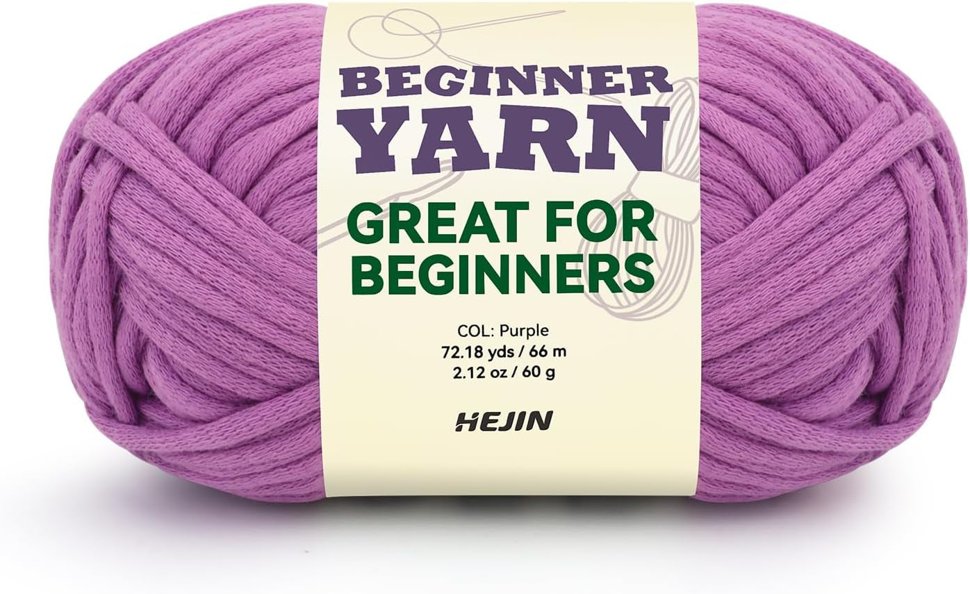 60G Black Yarn for Crocheting and Knitting;66M (72Yds) Cotton Yarn for Beginners with Easy-To-See Stitches;Worsted-Weight Medium #4;Cotton-Nylon Blend Yarn for Beginners Crochet Kit Making