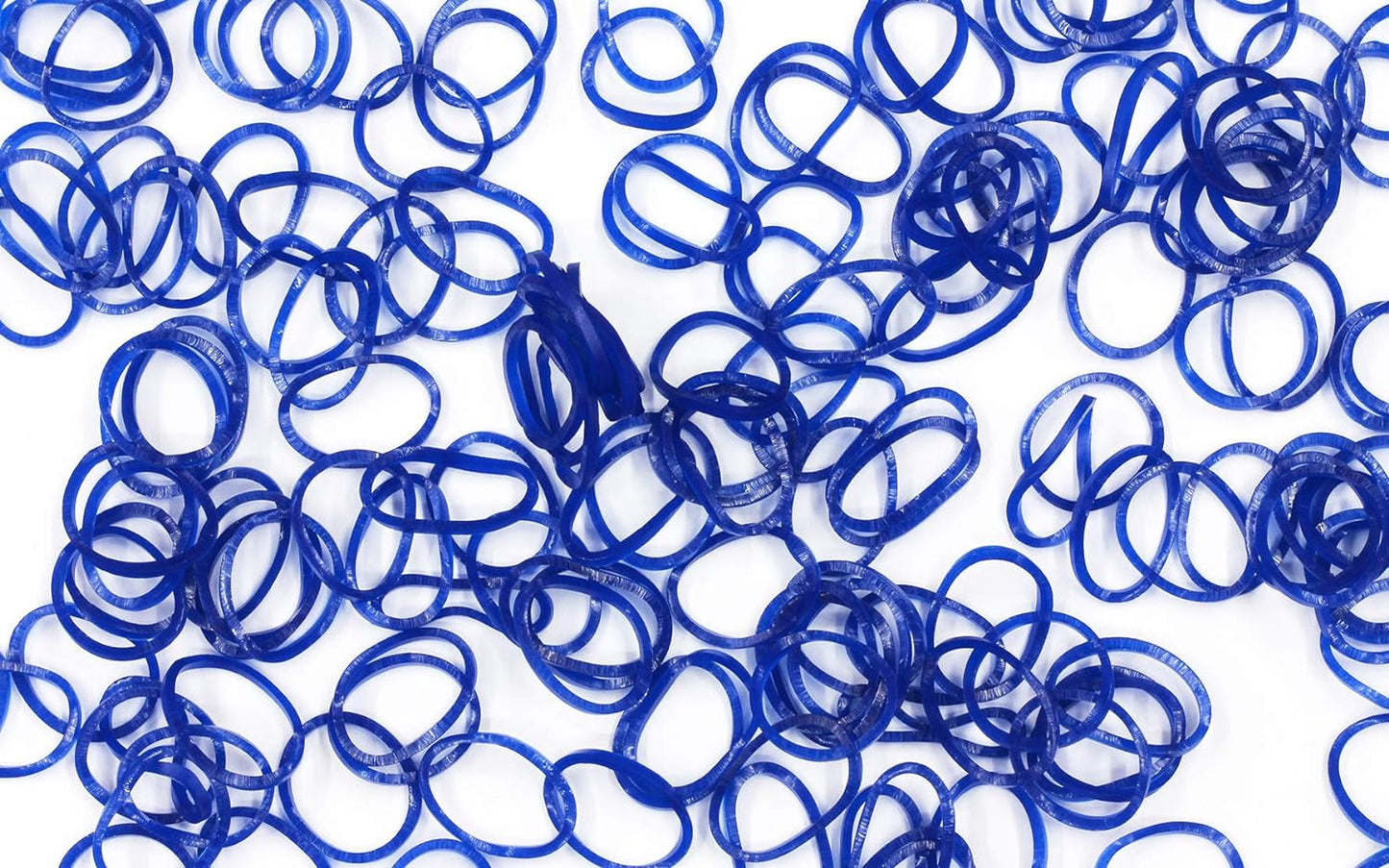 Navy Blue Jelly Rubber Bands Refill + C-Clips