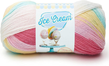 (1 Skein) Ice Cream Baby Yarn, Moon Mist, 1182 Foot (Pack of 1)