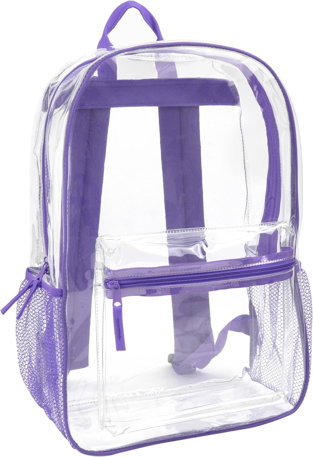 Clear Backpack Heavy Duty with Padded Straps, Side Pockets for Kids, Boys, Girls, School, Stadium Approved Events