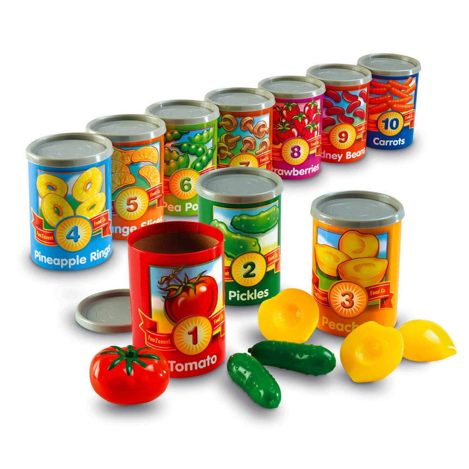 1 to 10 Counting Cans - Loomini