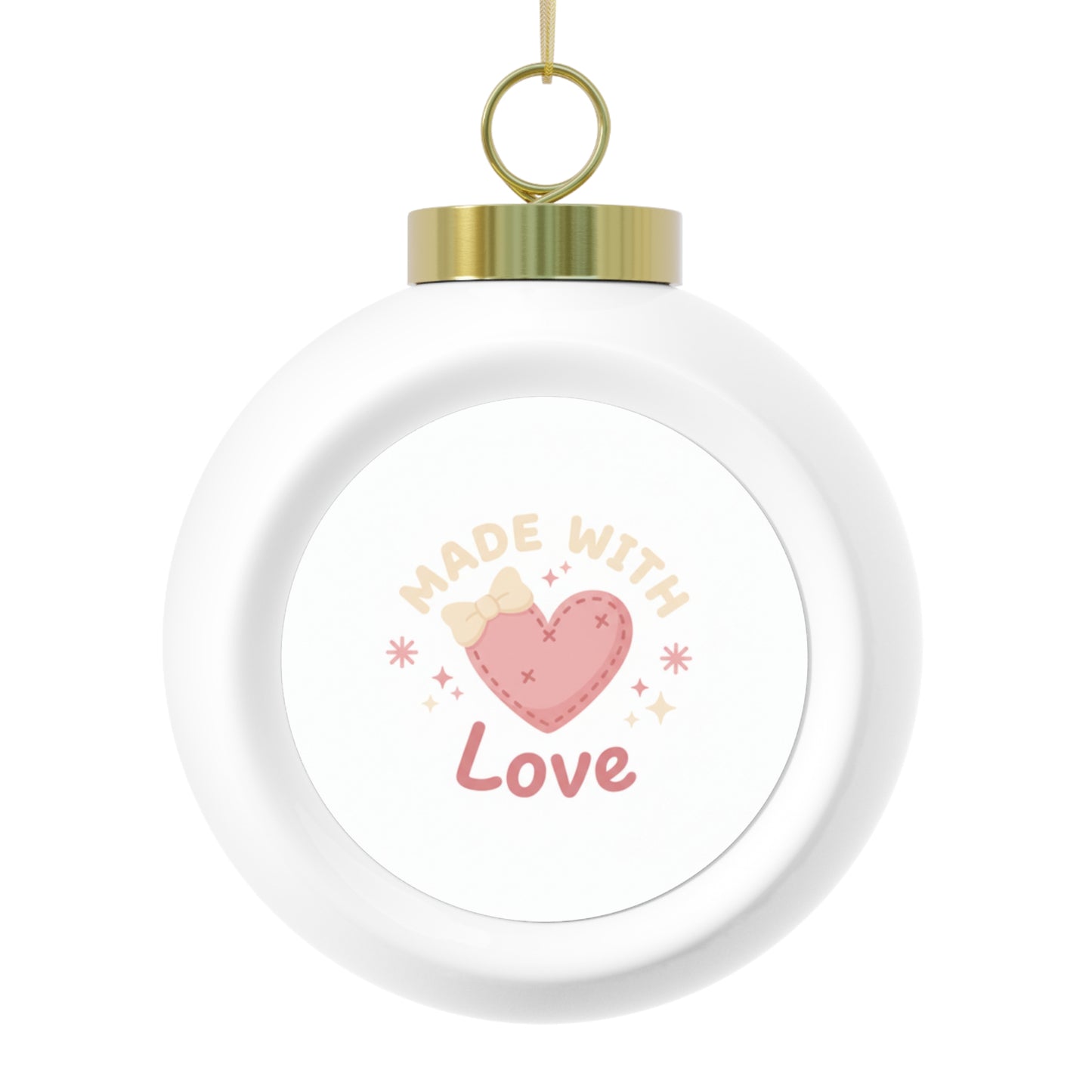 Ceramic Christmas Ball Ornament – Made With Love