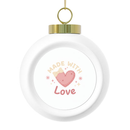 Ceramic Christmas Ball Ornament – Made With Love