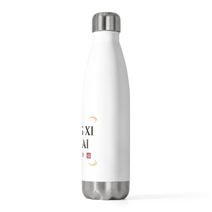 Gongxi Seal Greeting | 20oz Insulated Stainless Steel Tumbler | Lunar New Year Family & Teacher Gift | Red-Gold Festive
