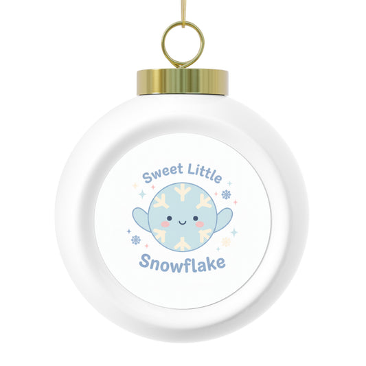 Christmas Ball Ornament – Sweet Little Snowflake