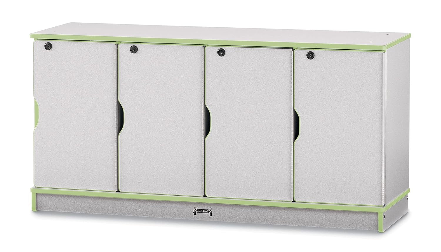 Rainbow Accents 4688JC130 Stacking Lockable Lockers - Single Stack - Key Lime Green, Large