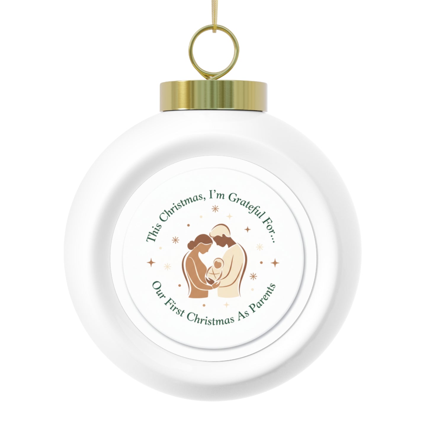 Christmas Ball Ornament — Our First Christmas As Parents