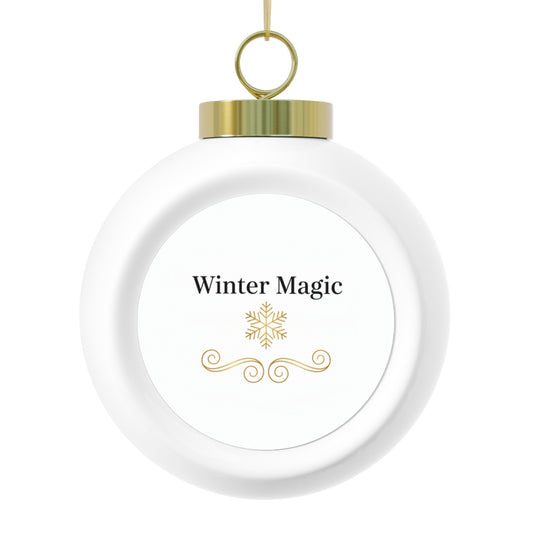 Christmas Ball Ornament - Winter Magic Festive Design