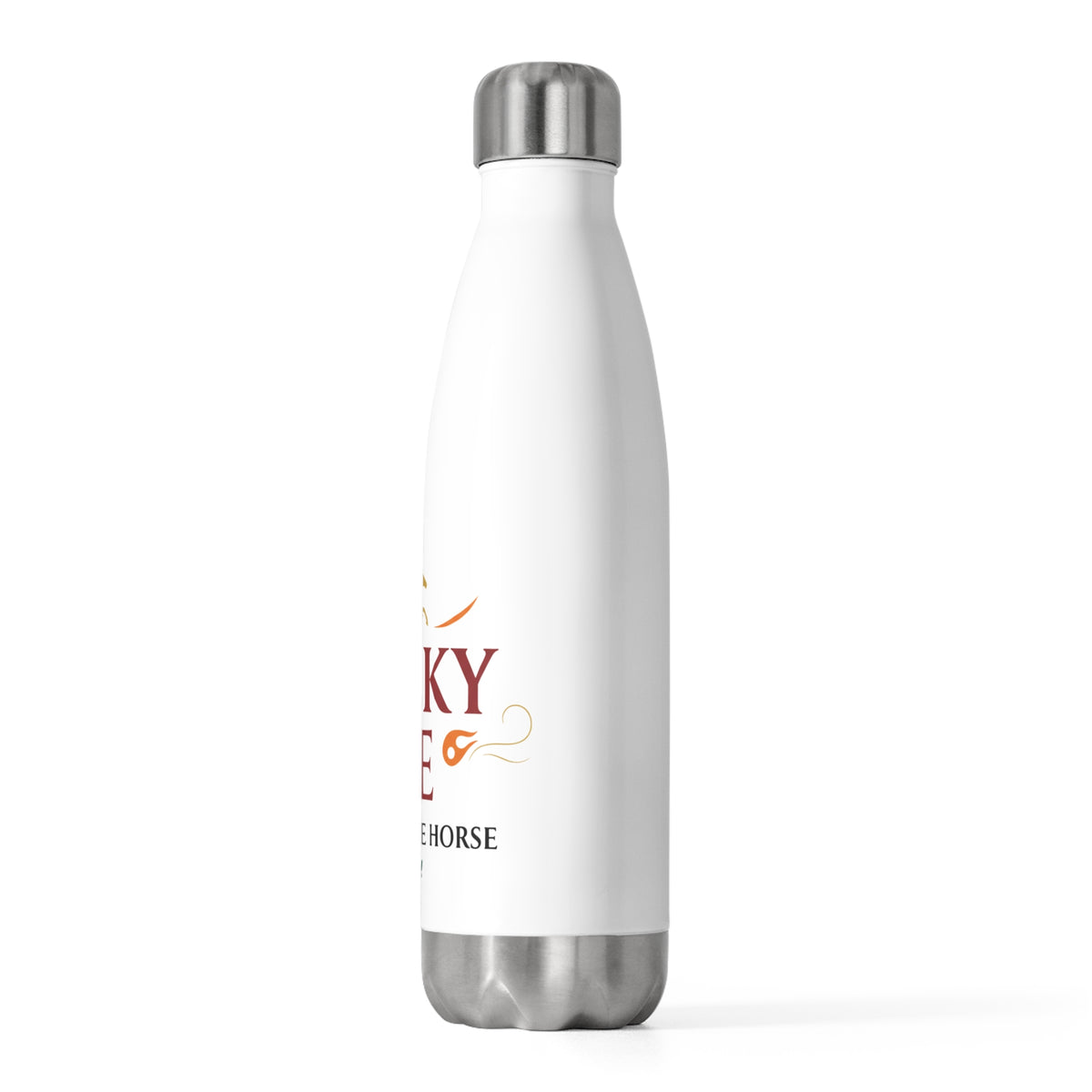 Lucky He Fire Horse 2026 | 20oz Insulated Tumbler Bottle, Stainless Steel | Lunar New Year Gift for Family & Teachers | Red Gold