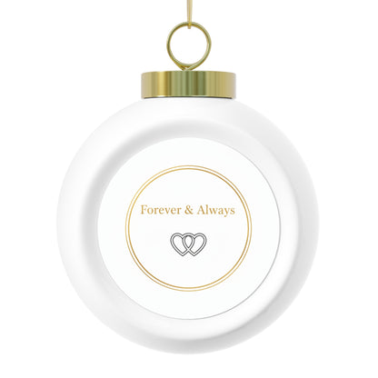 Ceramic Christmas Ball Ornament – Forever & Always