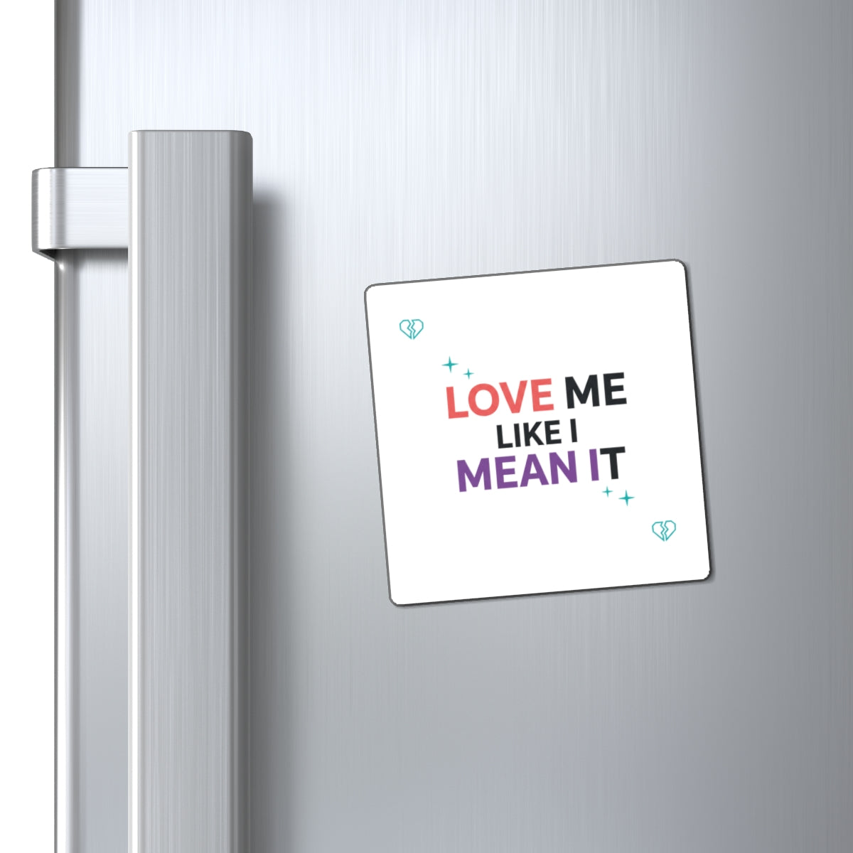 Self Love Gradient Quote | Aesthetic Sublimation Magnet Set | Galentine’s & Teen Self-Care Gift | Y2K Valentine Vibes