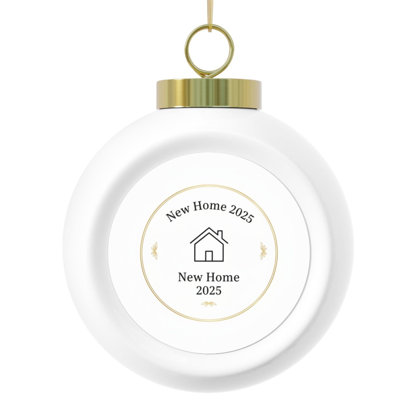 Christmas Ball Ornament - New Home 2025 Commemorative Keepsake