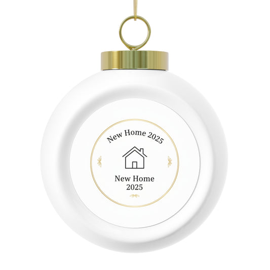 Christmas Ball Ornament - New Home 2025 Commemorative Keepsake