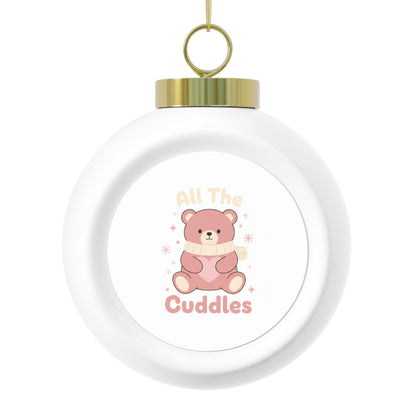 Ceramic Christmas Ball Ornament - All The Cuddles