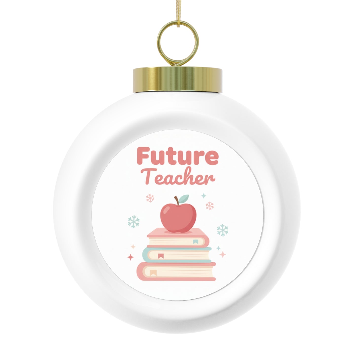 Ceramic Christmas Ornament - Future Teacher
