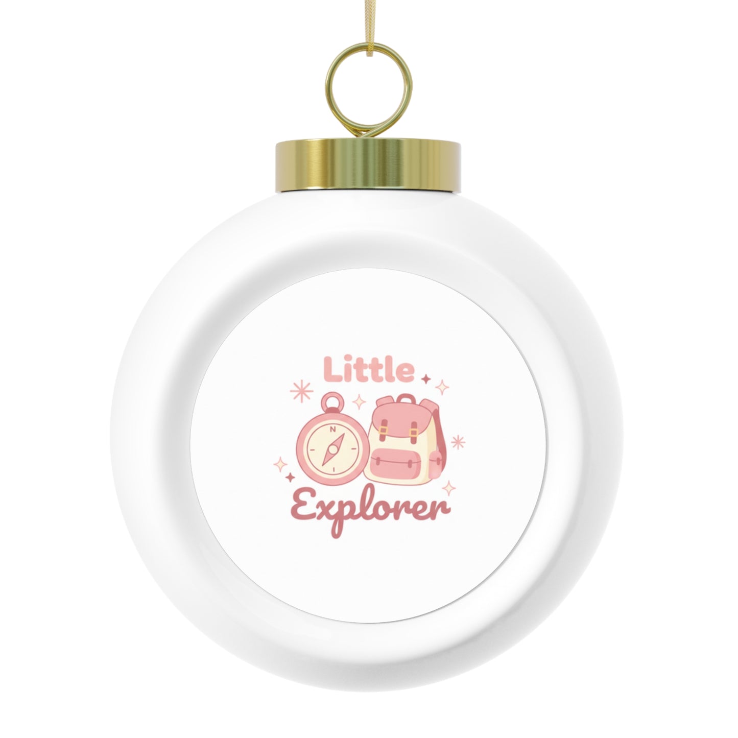Ceramic Christmas Ball Ornament - Little Explorer
