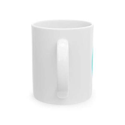 Gradient Aura Valentine Mesh | 11oz Ceramic Coffee Mug for Cozy Sips | Galentine’s & Self-Love Gift | Y2K Aesthetic