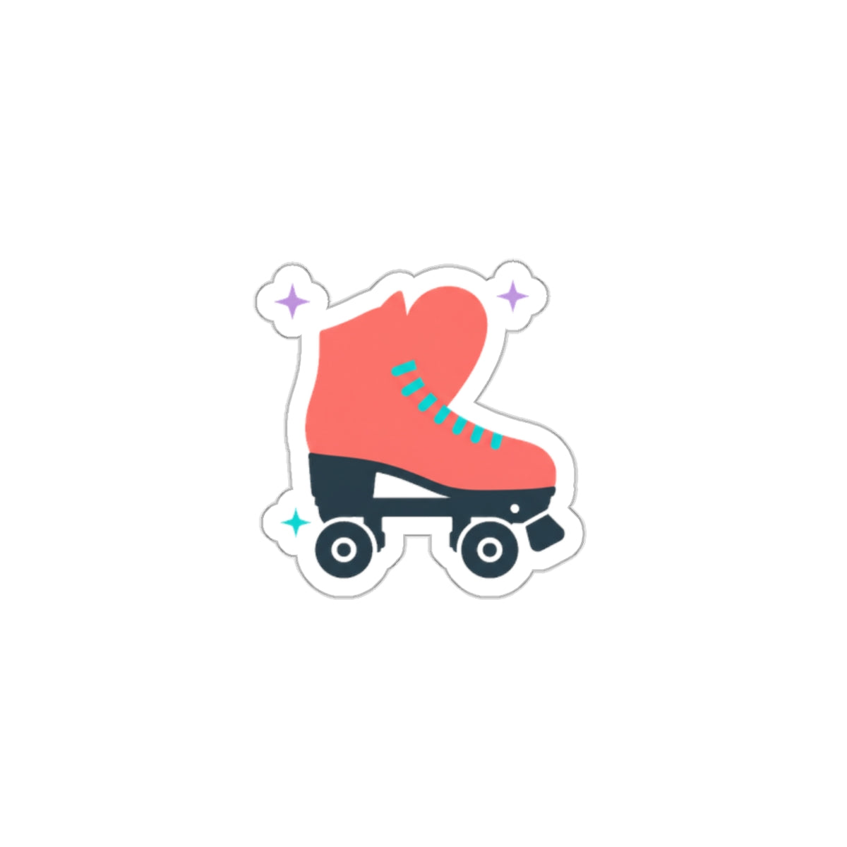 Roller Skate Heart Sticker | Die-Cut Vinyl Sticker for Laptop & Water Bottle | Valentine & Galentine Gift | Y2K Aesthetic