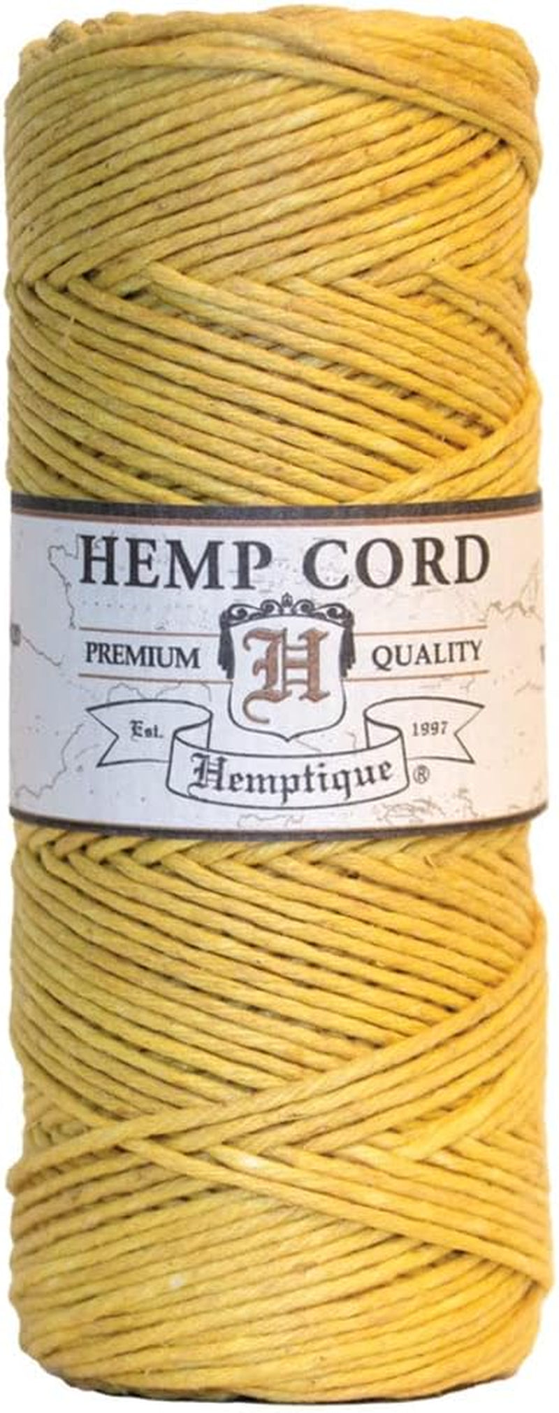 100% Hemp Cord Spool - 62.5 Meter Hemp String - Made with Love - No. 20 ~ 1Mm Cord Thread for Jewelry Making, Macrame, Scrapbooking, DIY, & More - White