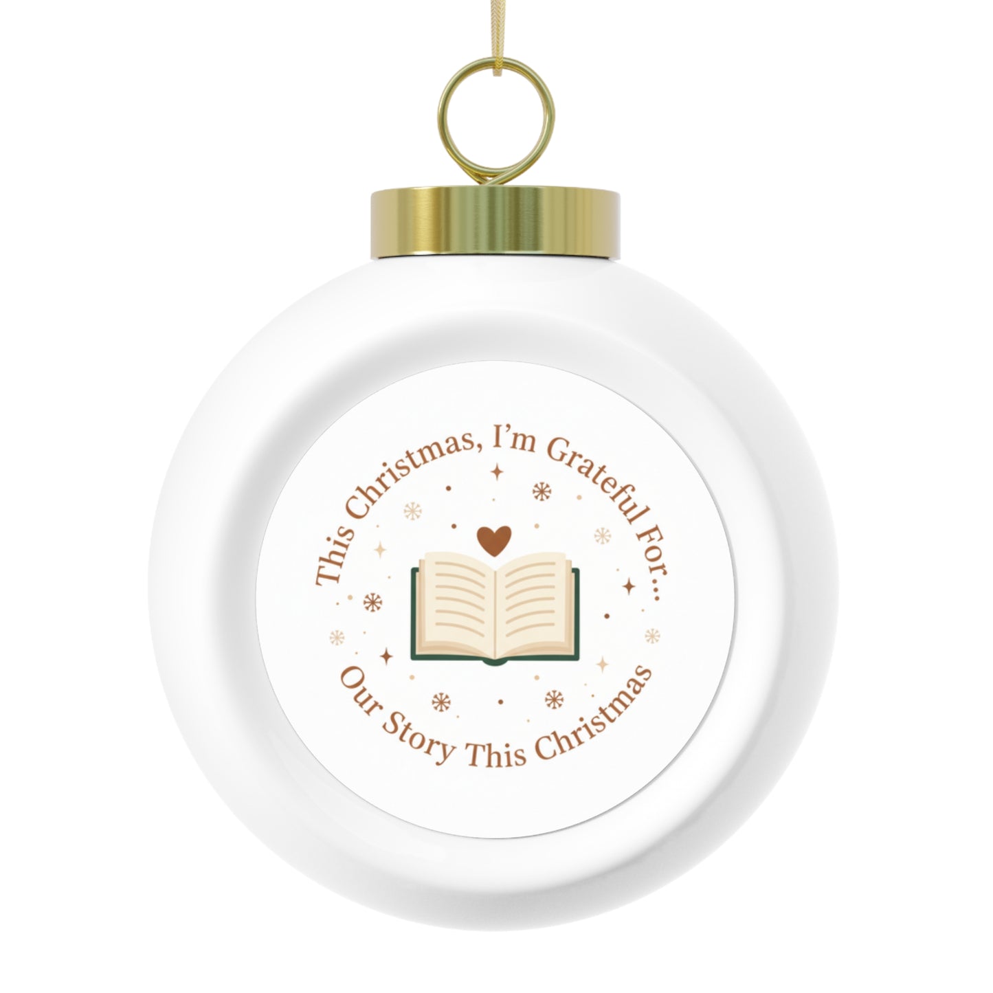 Ceramic Christmas Ornament - Our Story This Christmas