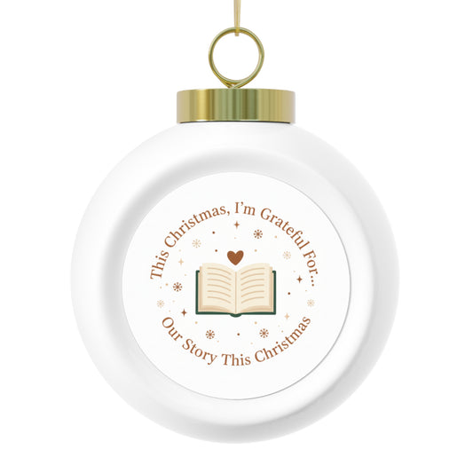 Ceramic Christmas Ornament - Our Story This Christmas