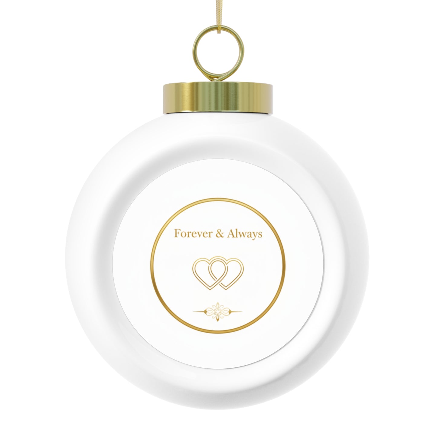 Ceramic Christmas Ball Ornament — Forever & Always