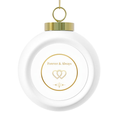 Ceramic Christmas Ball Ornament — Forever & Always