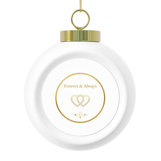 Ceramic Christmas Ball Ornament — Forever & Always