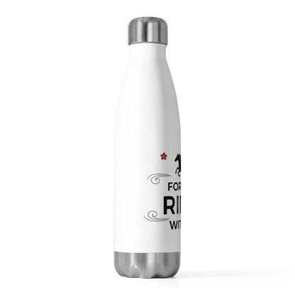 Lucky An Fire Horse 2026 Art | 20oz Insulated Stainless Steel Tumbler Bottle | Lunar New Year Family & Teacher Gift | Bold Red Gold