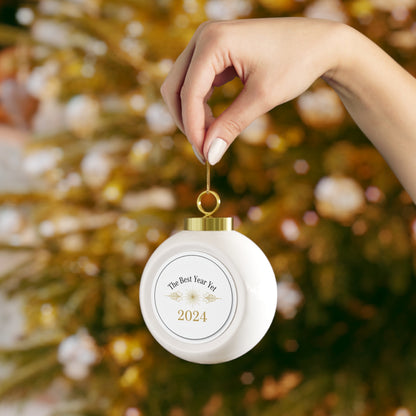 Ceramic Christmas Ornament — The Best Year Yet