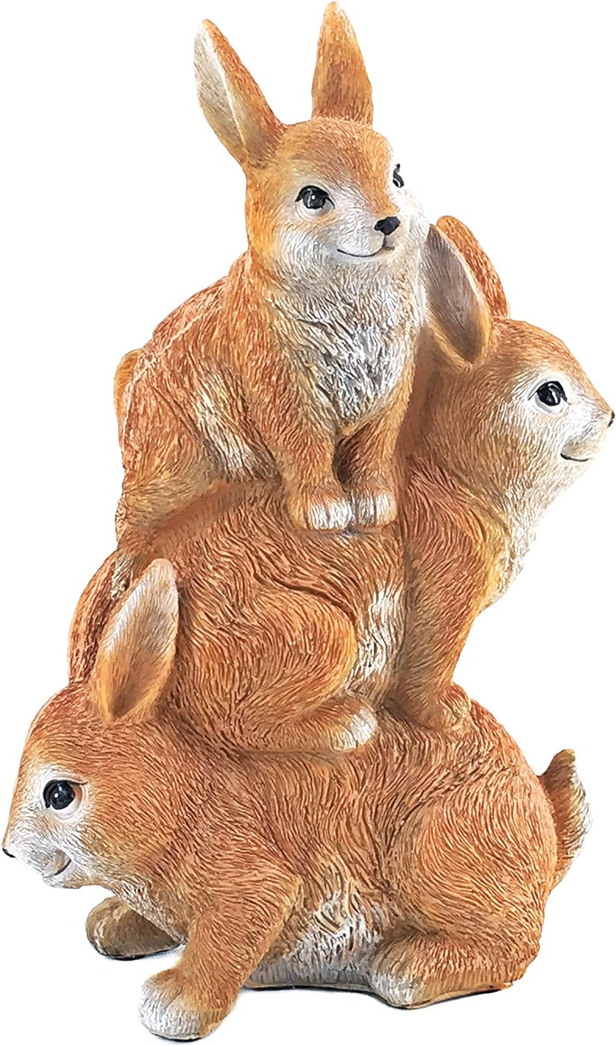 Rabbits Statues Bunnies Trevor Hopper Bunny Farmhouse Country Cottage Ranch Boho Home Decor Sculptures Outdoor Garden Animal Figurines 12 Inch