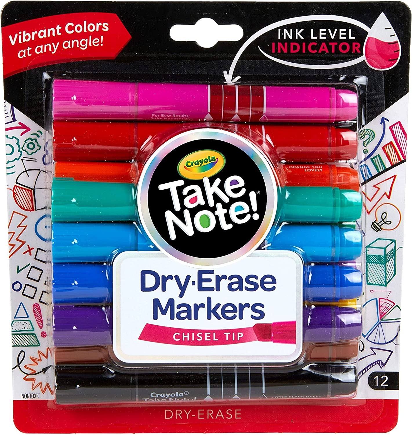 Take Note Erasable Highlighters, Cool School Supplies, Chisel Tip Markers, 6 Count