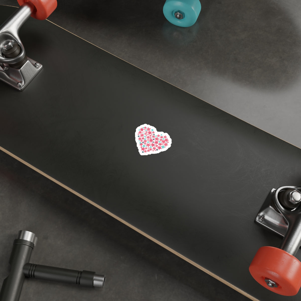 Star Cluster Heart | Die-Cut Vinyl Sticker for Laptops & Water Bottles | Valentine & Galentine Gift | Y2K Aesthetic Pink Gold